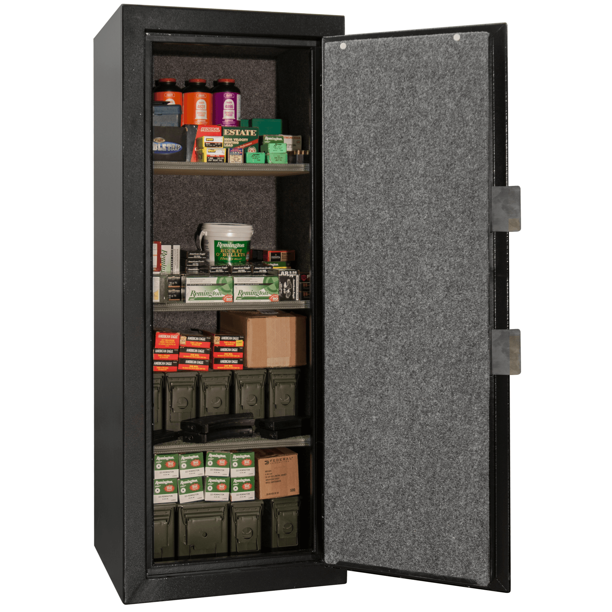 Ammo Can | 18 | Black | Chrome Electronic Lock | 59.5"(H) x 24.25"(W) x 22"(D)